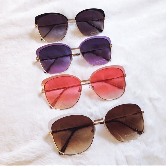 Robbie Full Rim Retro Cat Eye Sunglasses - Picture 14 of 14